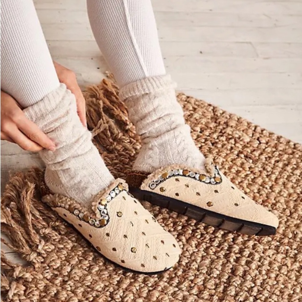 Textile Damon Cozy Mules